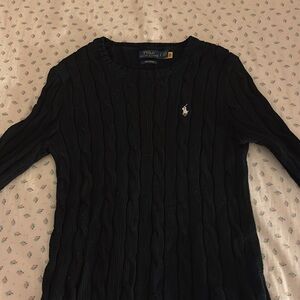 Ralph Lauren- Cable-Knit Cotton Crewneck Sweater